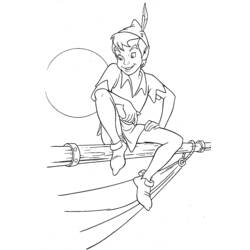 Dessin à colorier: Peter Pan (Films d'animation) #129024 - Coloriages à Imprimer Gratuits