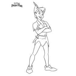 Dessin à colorier: Peter Pan (Films d'animation) #129080 - Coloriages à Imprimer Gratuits