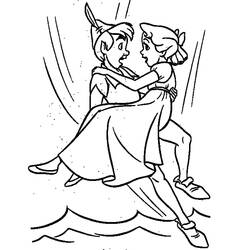 Dessin à colorier: Peter Pan (Films d'animation) #129100 - Coloriages à Imprimer Gratuits