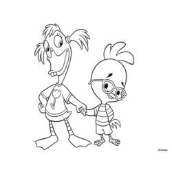 Dessin à colorier: Petit Poulet (Chicken Little) (Films d'animation) #72658 - Coloriages à Imprimer Gratuits