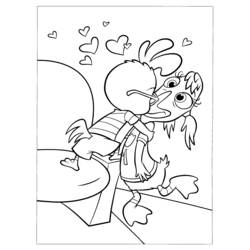 Dessin à colorier: Petit Poulet (Chicken Little) (Films d'animation) #72745 - Coloriages à Imprimer Gratuits