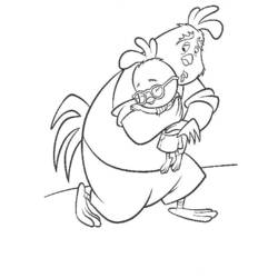 Dessin à colorier: Petit Poulet (Chicken Little) (Films d'animation) #73002 - Coloriages à Imprimer Gratuits