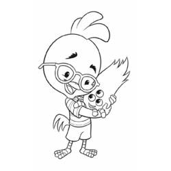 Dessin à colorier: Petit Poulet (Chicken Little) (Films d'animation) #73060 - Coloriages à Imprimer Gratuits