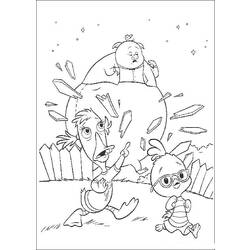 Dessin à colorier: Petit Poulet (Chicken Little) (Films d'animation) #73166 - Coloriages à Imprimer Gratuits