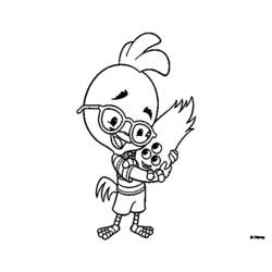 Dessin à colorier: Petit Poulet (Chicken Little) (Films d'animation) #73249 - Coloriages à Imprimer Gratuits