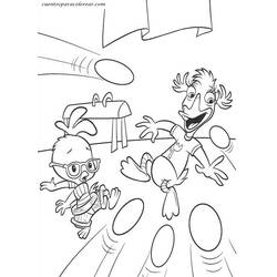 Dessin à colorier: Petit Poulet (Chicken Little) (Films d'animation) #73283 - Coloriages à Imprimer Gratuits
