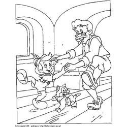 Dessin à colorier: Pinocchio (Films d'animation) #132244 - Coloriages à Imprimer Gratuits