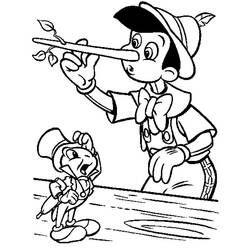 Dessin à colorier: Pinocchio (Films d'animation) #132252 - Coloriages à Imprimer Gratuits