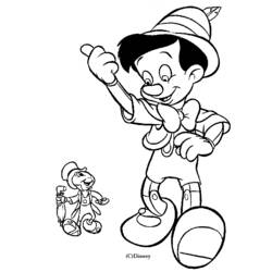Dessin à colorier: Pinocchio (Films d'animation) #132259 - Coloriages à Imprimer Gratuits