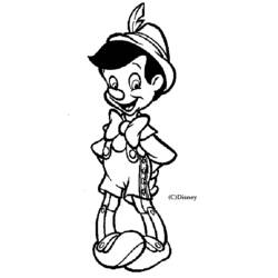 Dessin à colorier: Pinocchio (Films d'animation) #132262 - Coloriages à Imprimer Gratuits