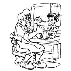 Dessin à colorier: Pinocchio (Films d'animation) #132271 - Coloriages à Imprimer Gratuits