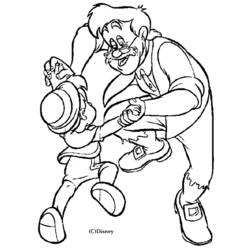 Dessin à colorier: Pinocchio (Films d'animation) #132273 - Coloriages à Imprimer Gratuits