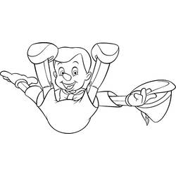 Dessin à colorier: Pinocchio (Films d'animation) #132275 - Coloriages à Imprimer Gratuits