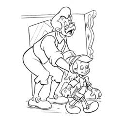 Dessin à colorier: Pinocchio (Films d'animation) #132287 - Coloriages à Imprimer Gratuits