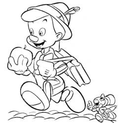 Dessin à colorier: Pinocchio (Films d'animation) #132294 - Coloriages à Imprimer Gratuits