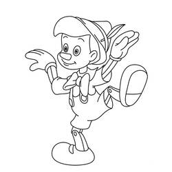 Dessin à colorier: Pinocchio (Films d'animation) #132296 - Coloriages à Imprimer Gratuits