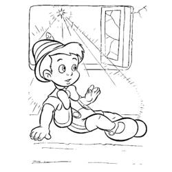 Dessin à colorier: Pinocchio (Films d'animation) #132297 - Coloriages à Imprimer Gratuits