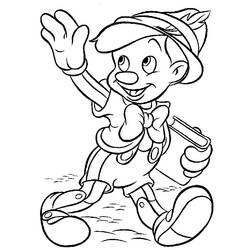 Dessin à colorier: Pinocchio (Films d'animation) #132304 - Coloriages à Imprimer Gratuits