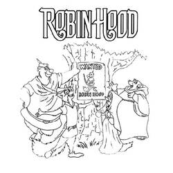 Dessin à colorier: Robin des Bois (Films d'animation) #133122 - Coloriages à Imprimer Gratuits