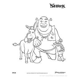Dessin à colorier: Shrek (Films d'animation) #115061 - Coloriages à Imprimer Gratuits