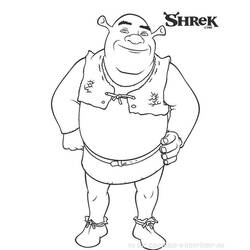 Dessin à colorier: Shrek (Films d'animation) #115062 - Coloriages à Imprimer Gratuits