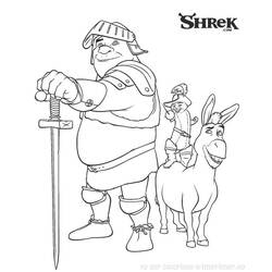 Dessin à colorier: Shrek (Films d'animation) #115069 - Coloriages à Imprimer Gratuits