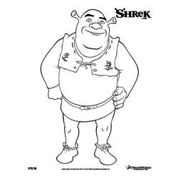 Dessin à colorier: Shrek (Films d'animation) #115087 - Coloriages à Imprimer Gratuits