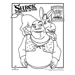 Dessin à colorier: Shrek (Films d'animation) #115102 - Coloriages à Imprimer Gratuits