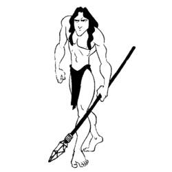 Dessin à colorier: Tarzan (Films d'animation) #131109 - Coloriages à Imprimer Gratuits