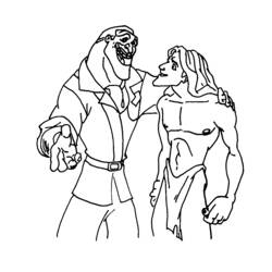 Dessin à colorier: Tarzan (Films d'animation) #131187 - Coloriages à Imprimer Gratuits