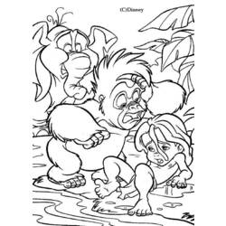 Dessin à colorier: Tarzan (Films d'animation) #131196 - Coloriages à Imprimer Gratuits
