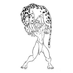 Dessin à colorier: Tarzan (Films d'animation) #131204 - Coloriages à Imprimer Gratuits