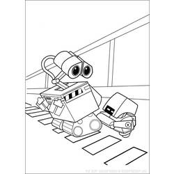 Dessin à colorier: Wall-E (Films d'animation) #131999 - Coloriages à Imprimer Gratuits