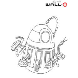 Dessin à colorier: Wall-E (Films d'animation) #132013 - Coloriages à Imprimer Gratuits