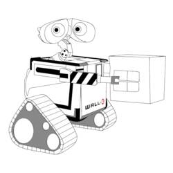 Dessin à colorier: Wall-E (Films d'animation) #132023 - Coloriages à Imprimer Gratuits