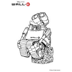 Dessin à colorier: Wall-E (Films d'animation) #132052 - Coloriages à Imprimer Gratuits