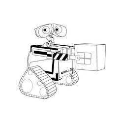 Dessin à colorier: Wall-E (Films d'animation) #132056 - Coloriages à Imprimer Gratuits