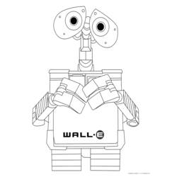 Dessin à colorier: Wall-E (Films d'animation) #132119 - Coloriages à Imprimer Gratuits