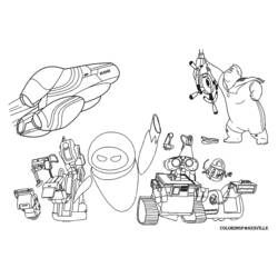 Dessin à colorier: Wall-E (Films d'animation) #132126 - Coloriages à Imprimer Gratuits