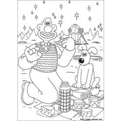 Dessin à colorier: Wallace et Gromit (Films d'animation) #133483 - Coloriages à Imprimer Gratuits