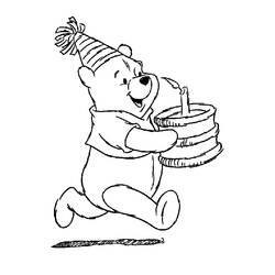 Dessin à colorier: Winnie l'Ourson (Films d'animation) #28605 - Coloriages à Imprimer Gratuits