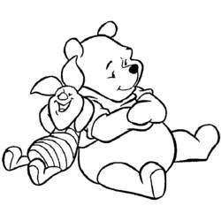 Dessin à colorier: Winnie l'Ourson (Films d'animation) #28607 - Coloriages à Imprimer Gratuits
