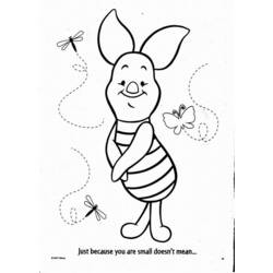 Dessin à colorier: Winnie l'Ourson (Films d'animation) #28621 - Coloriages à Imprimer Gratuits