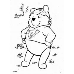 Dessin à colorier: Winnie l'Ourson (Films d'animation) #28622 - Coloriages à Imprimer Gratuits