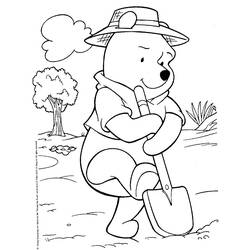 Dessin à colorier: Winnie l'Ourson (Films d'animation) #28646 - Coloriages à Imprimer Gratuits