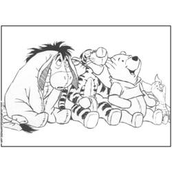 Dessin à colorier: Winnie l'Ourson (Films d'animation) #28649 - Coloriages à Imprimer Gratuits