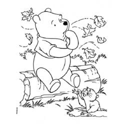 Dessin à colorier: Winnie l'Ourson (Films d'animation) #28651 - Coloriages à Imprimer Gratuits