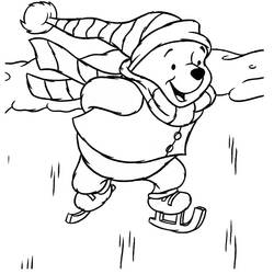 Dessin à colorier: Winnie l'Ourson (Films d'animation) #28653 - Coloriages à Imprimer Gratuits