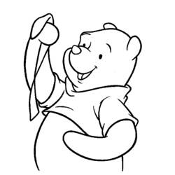 Dessin à colorier: Winnie l'Ourson (Films d'animation) #28664 - Coloriages à Imprimer Gratuits