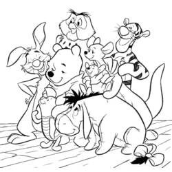 Dessin à colorier: Winnie l'Ourson (Films d'animation) #28671 - Coloriages à Imprimer Gratuits